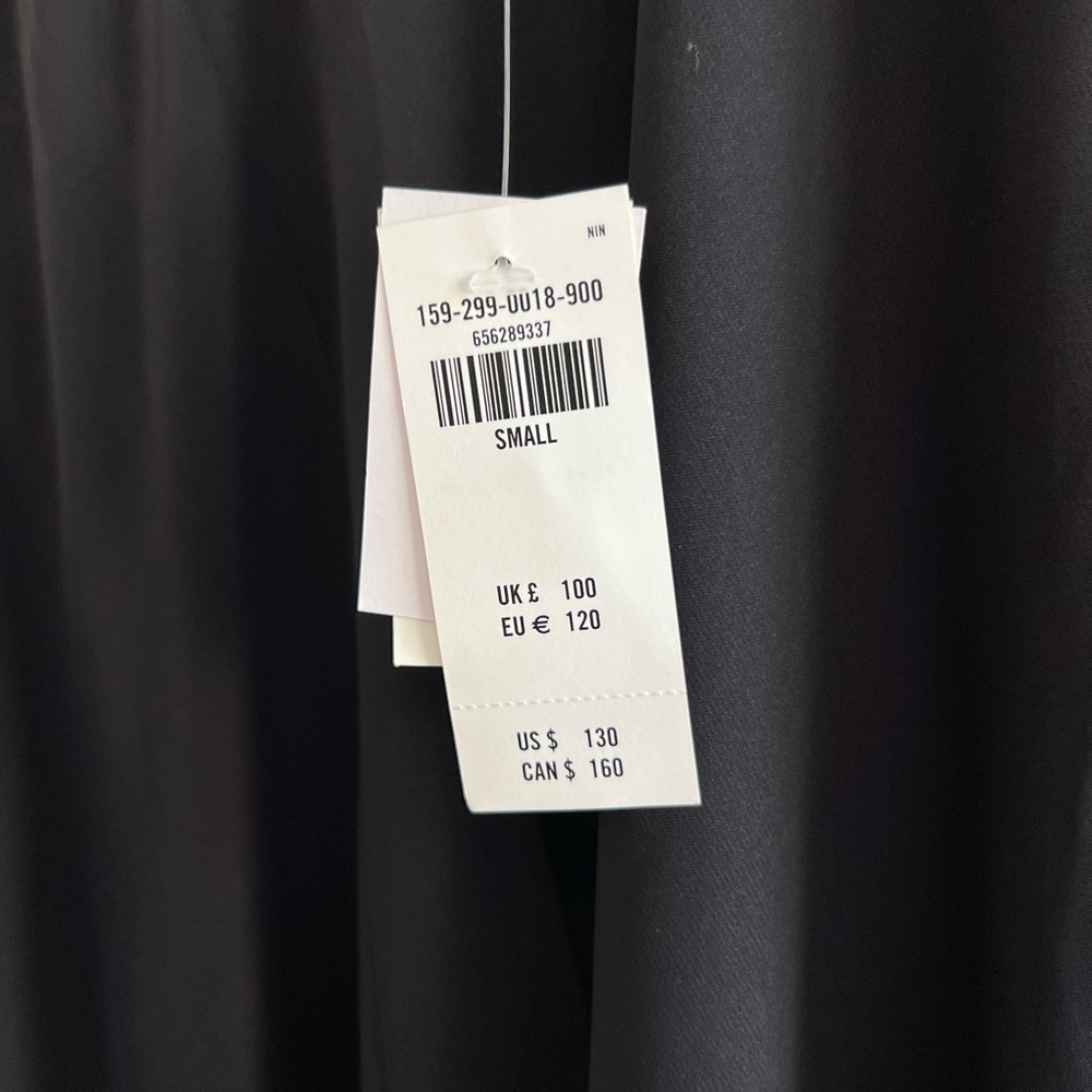 NWT - Abercrombie & Fitch - Open Back Black Midi Dress - Size Small - Picture 6 of 6